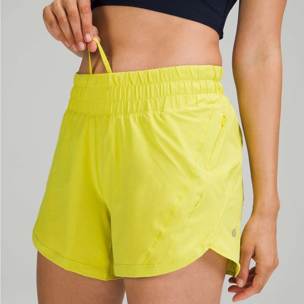 Lululemon Athletica Neon Yellow Athletic Shorts